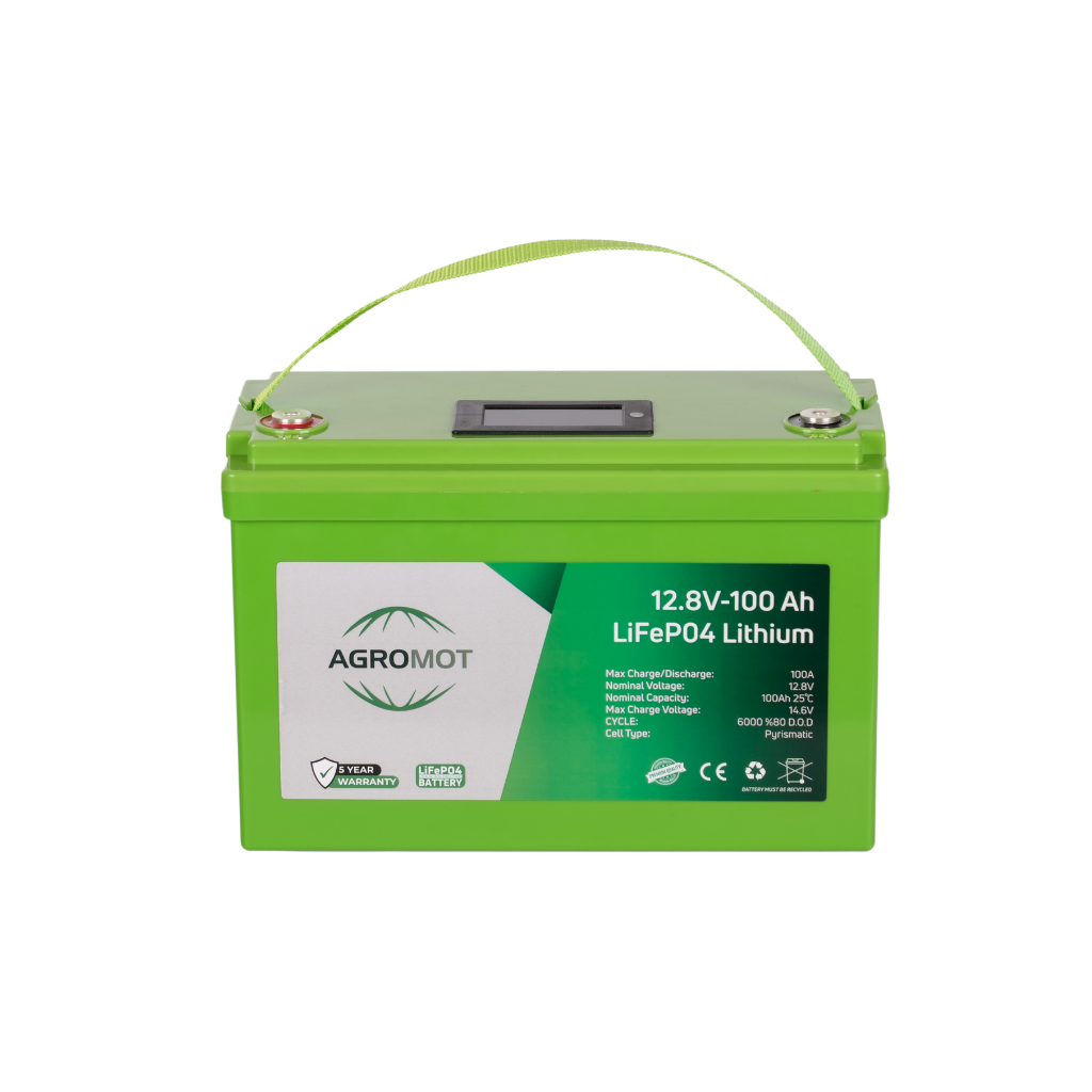 Agromot 12.8v 100 Ah Lifepo4 Lityum Akü