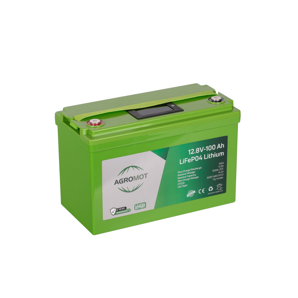 Agromot 12.8V 100 Ah LiFePO4 Lityum Aku 5