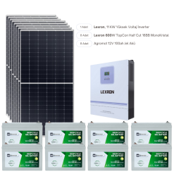 Elçi Solar 11 KW Bağ Evi Solar BAŞLANGIÇ ORTA Paket 4800W Güneş Enerji Sistemi