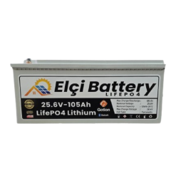 Elçi Battery 25.6V 100AH Lityum Prizmatik LifePo4 Lityum Demir Fosfat Aku